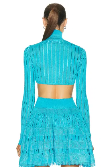 ALAÏA Crinoline Cardigan Top | Thumbnail 3