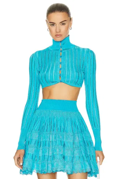 ALAÏA Crinoline Cardigan Top | Thumbnail 1