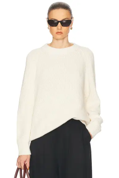 Jenni Kayne Oversized Cotton Fisherman Sweater | Thumbnail 1 Jenni Kayne Oversized Cotton Fisherman Sweater | Thumbnail 1