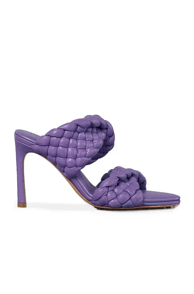 Bottega Veneta Padded Woven Leather Sandals