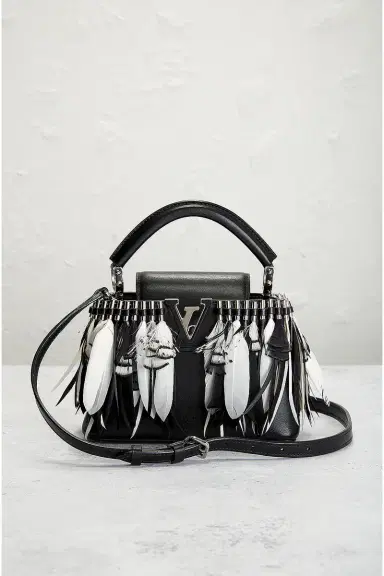 FWRD Renew Louis Vuitton Feather Capucines BB Handbag | Thumbnail 4 FWRD Renew Louis Vuitton Feather Capucines BB Handbag | Thumbnail 4