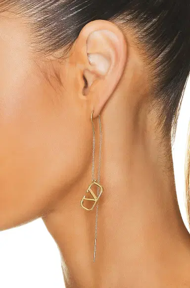 Valentino Garavani VLogo Dangle Earrings | Thumbnail 2