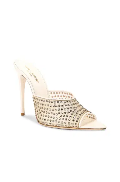 Saint Laurent Blonde Mule Sandal | Thumbnail 2 Saint Laurent Blonde Mule Sandal | Thumbnail 2