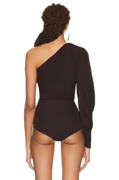 Saint Laurent Jersey One Shoulder Bodysuit | Thumbnail 5 Saint Laurent Jersey One Shoulder Bodysuit | Thumbnail 5
