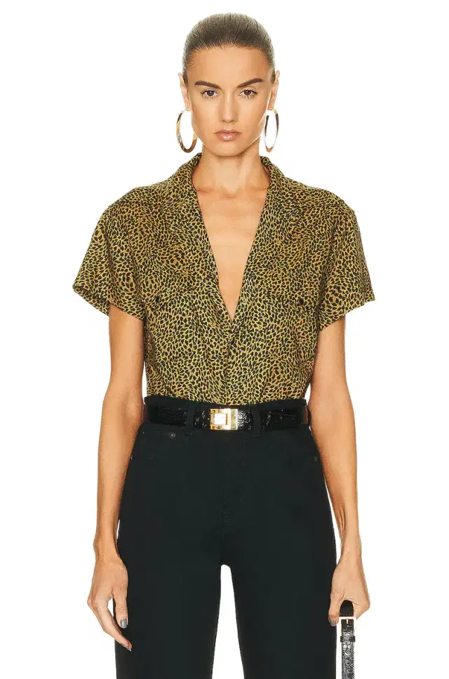 Saint Laurent Cropped Short Sleeve Shirt