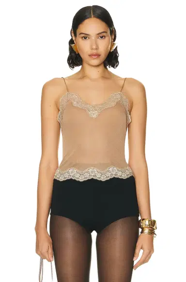 Saint Laurent Sheer Tank Top | Thumbnail 1 Saint Laurent Sheer Tank Top | Thumbnail 1