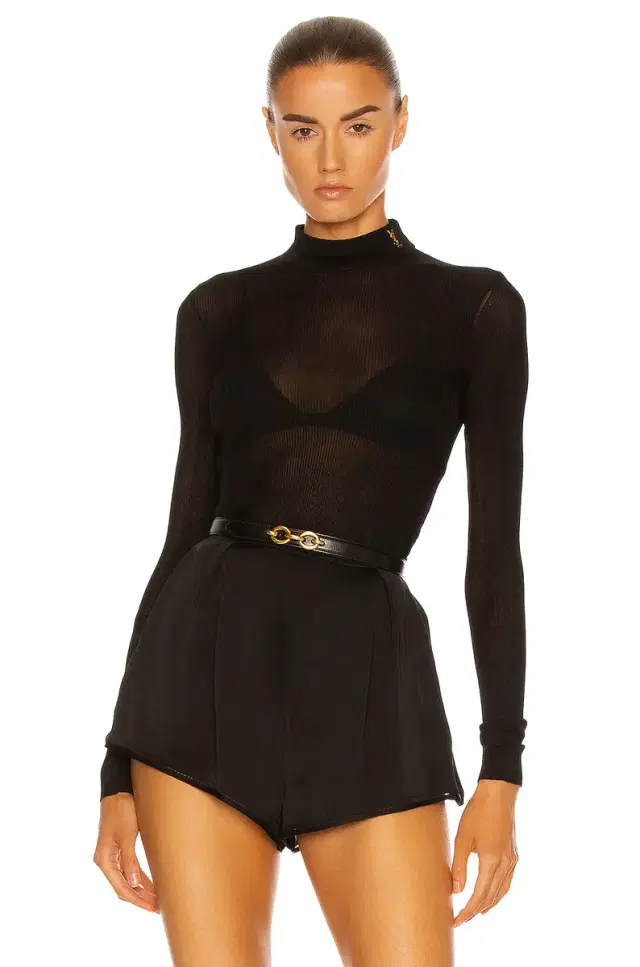 Saint Laurent Cassandra Logo Top