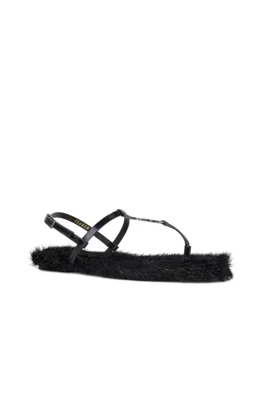 Saint Laurent Cassandra Flat Sandal | Thumbnail 2 Saint Laurent Cassandra Flat Sandal | Thumbnail 2