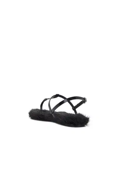 Saint Laurent Cassandra Flat Sandal | Thumbnail 3 Saint Laurent Cassandra Flat Sandal | Thumbnail 3