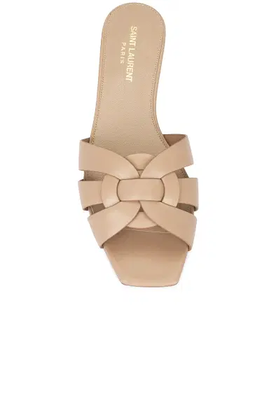 Saint Laurent Tribute Flat Sandal | Thumbnail 4 Saint Laurent Tribute Flat Sandal | Thumbnail 4