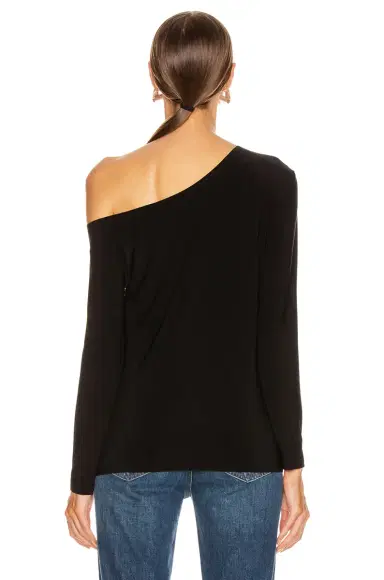 Norma Kamali x Lifestyle Long Sleeve Drop Shoulder Top | Thumbnail 3 Norma Kamali x Lifestyle Long Sleeve Drop Shoulder Top | Thumbnail 3