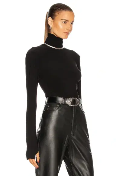 Norma Kamali x Lifestyle Slim Fit Long Sleeve Turtleneck Top | Thumbnail 2 Norma Kamali x Lifestyle Slim Fit Long Sleeve Turtleneck Top | Thumbnail 2