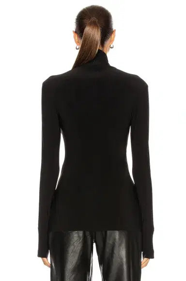 Norma Kamali x Lifestyle Slim Fit Long Sleeve Turtleneck Top | Thumbnail 3 Norma Kamali x Lifestyle Slim Fit Long Sleeve Turtleneck Top | Thumbnail 3