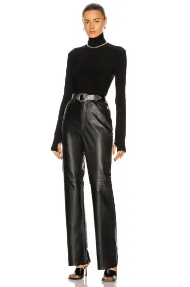 Norma Kamali x Lifestyle Slim Fit Long Sleeve Turtleneck Top | Thumbnail 4 Norma Kamali x Lifestyle Slim Fit Long Sleeve Turtleneck Top | Thumbnail 4