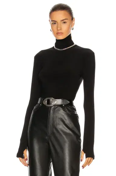 Norma Kamali x Lifestyle Slim Fit Long Sleeve Turtleneck Top | Thumbnail 1 Norma Kamali x Lifestyle Slim Fit Long Sleeve Turtleneck Top | Thumbnail 1
