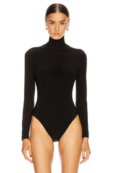Norma Kamali Long Sleeve Turtleneck Bodysuit | Thumbnail 2 Norma Kamali Long Sleeve Turtleneck Bodysuit | Thumbnail 2