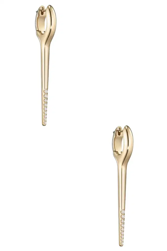 Melissa Kaye Lola Medium Needle Earrings