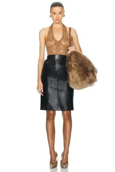 Saint Laurent Sleeveless Bodysuit | Thumbnail 5 Saint Laurent Sleeveless Bodysuit | Thumbnail 5