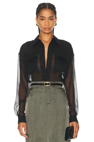 Saint Laurent Button Up Top | Thumbnail 1