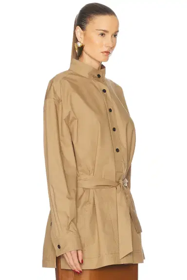 Saint Laurent Belted Long Sleeve Top | Thumbnail 2 Saint Laurent Belted Long Sleeve Top | Thumbnail 2