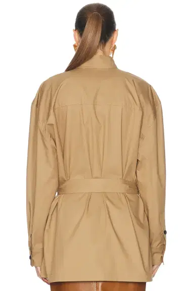 Saint Laurent Belted Long Sleeve Top | Thumbnail 3 Saint Laurent Belted Long Sleeve Top | Thumbnail 3