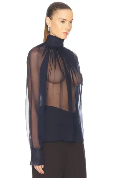 Saint Laurent Long Sleeve Blouse | Thumbnail 2