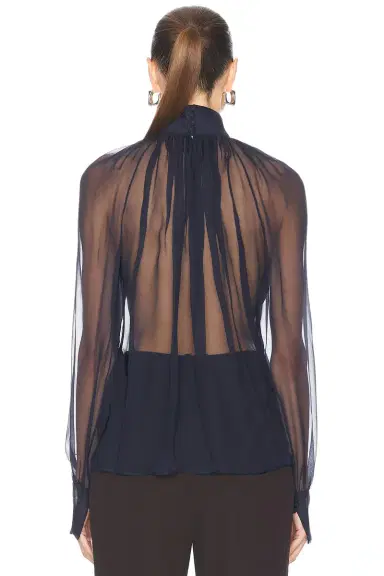 Saint Laurent Long Sleeve Blouse | Thumbnail 3