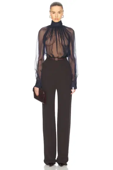 Saint Laurent Long Sleeve Blouse | Thumbnail 4