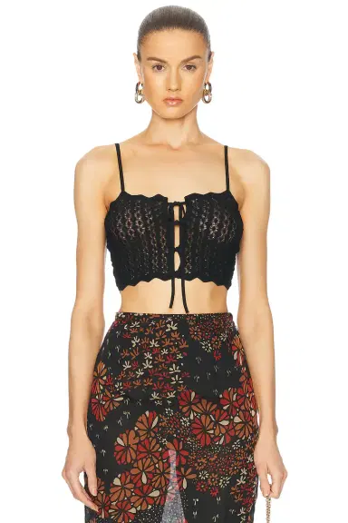 Saint Laurent Cropped Tank Top | Thumbnail 1