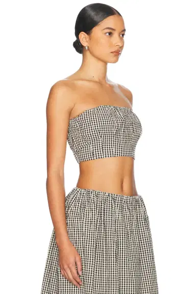 Posse Mira Strapless Crop Top | Thumbnail 2