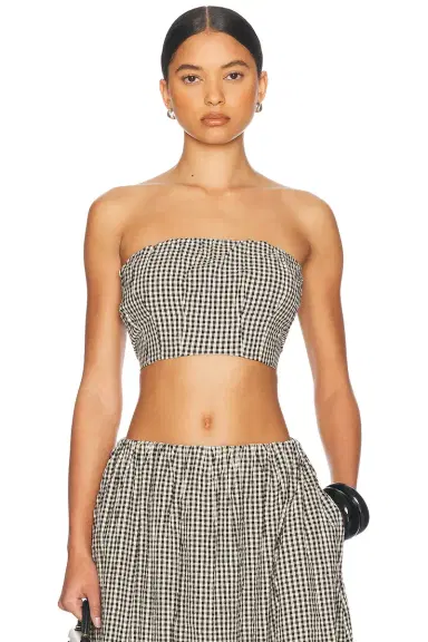 Posse Mira Strapless Crop Top | Thumbnail 1