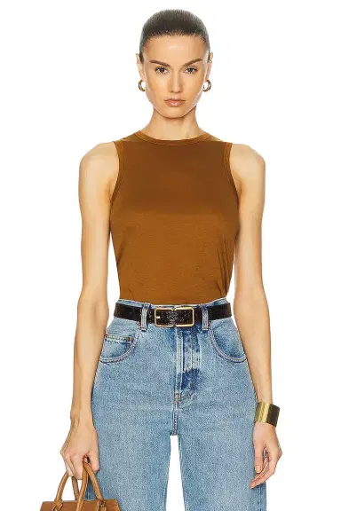 Saint Laurent Jersey Tank Top | Thumbnail 1 Saint Laurent Jersey Tank Top | Thumbnail 1