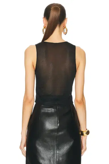 Saint Laurent Sheer Tank Top | Thumbnail 3 Saint Laurent Sheer Tank Top | Thumbnail 3