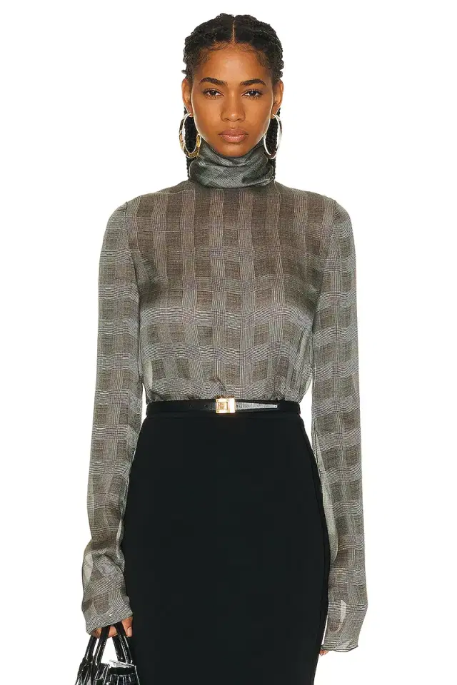 Saint Laurent Sheer Blouse