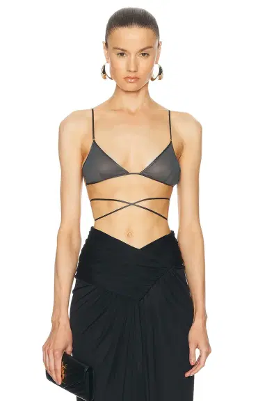 Saint Laurent Triangle Bralette | Thumbnail 1 Saint Laurent Triangle Bralette | Thumbnail 1