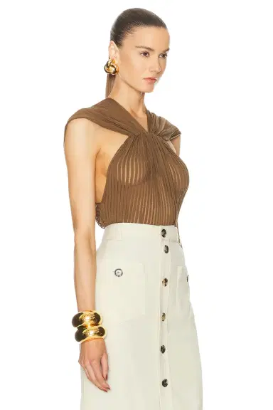 Saint Laurent Halter Neck Tank Top | Thumbnail 2 Saint Laurent Halter Neck Tank Top | Thumbnail 2