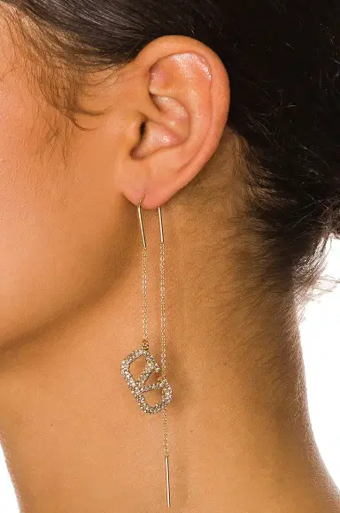Valentino Garavani V Logo Signature Drop Earrings | Thumbnail 2