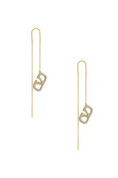 Valentino Garavani V Logo Signature Drop Earrings | Thumbnail 3