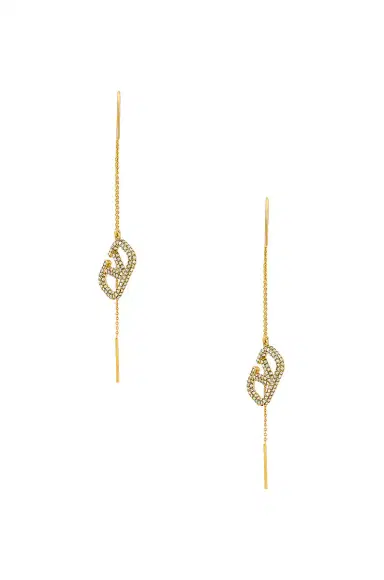 Valentino Garavani V Logo Signature Drop Earrings | Thumbnail 4