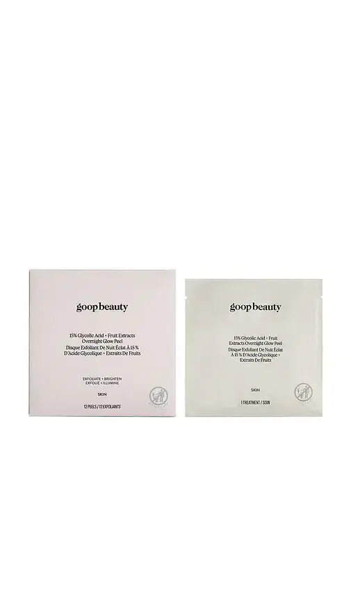 goop beauty 15% Glycolic Acid Overnight Glow Peel 12 Pack