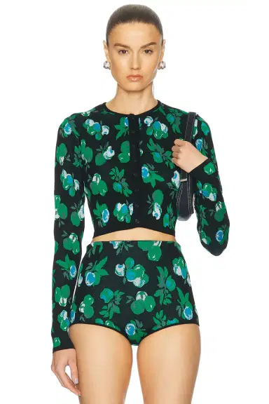 Coperni Jacquard Knitted Cardigan | Thumbnail 1 Coperni Jacquard Knitted Cardigan | Thumbnail 1