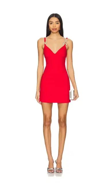 AREA Crystal Link Mini Dress | Thumbnail 1 AREA Crystal Link Mini Dress | Thumbnail 1