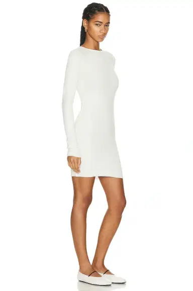 Eterne Long Sleeve Crewneck Mini Dress | Thumbnail 2