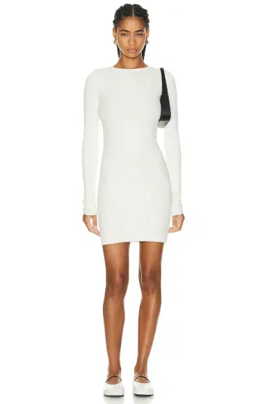 Eterne Long Sleeve Crewneck Mini Dress | Thumbnail 1