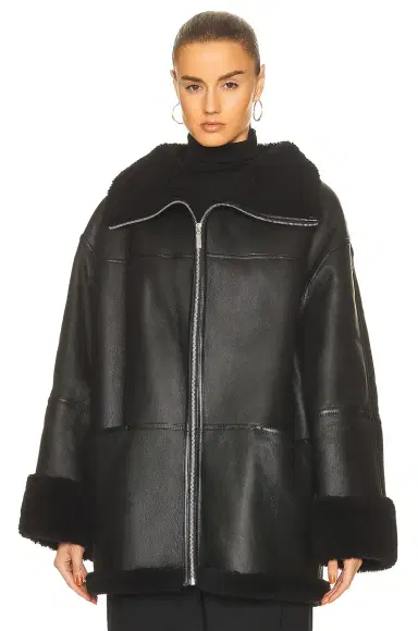 TOTEME Signature Shearling Jacket | Thumbnail 2 TOTEME Signature Shearling Jacket | Thumbnail 2