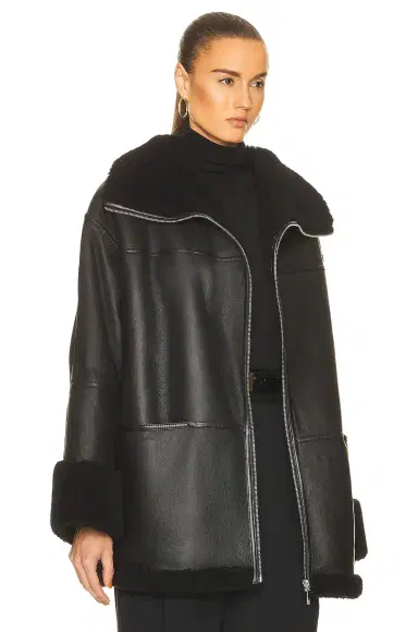 TOTEME Signature Shearling Jacket | Thumbnail 3 TOTEME Signature Shearling Jacket | Thumbnail 3