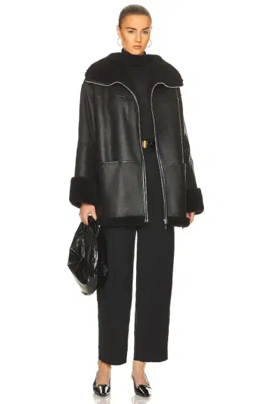 TOTEME Signature Shearling Jacket | Thumbnail 5 TOTEME Signature Shearling Jacket | Thumbnail 5