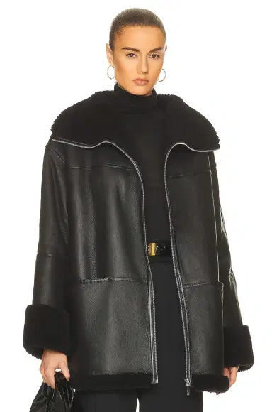 TOTEME Signature Shearling Jacket | Thumbnail 1 TOTEME Signature Shearling Jacket | Thumbnail 1