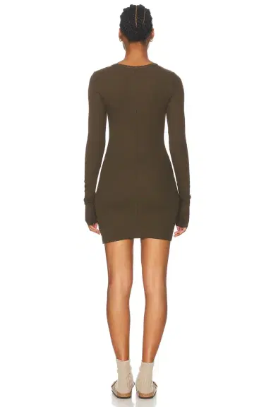 Eterne Long Sleeve Crewneck Mini Dress | Thumbnail 3