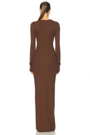 Eterne Long Sleeve Crewneck Maxi Dress | Thumbnail 3